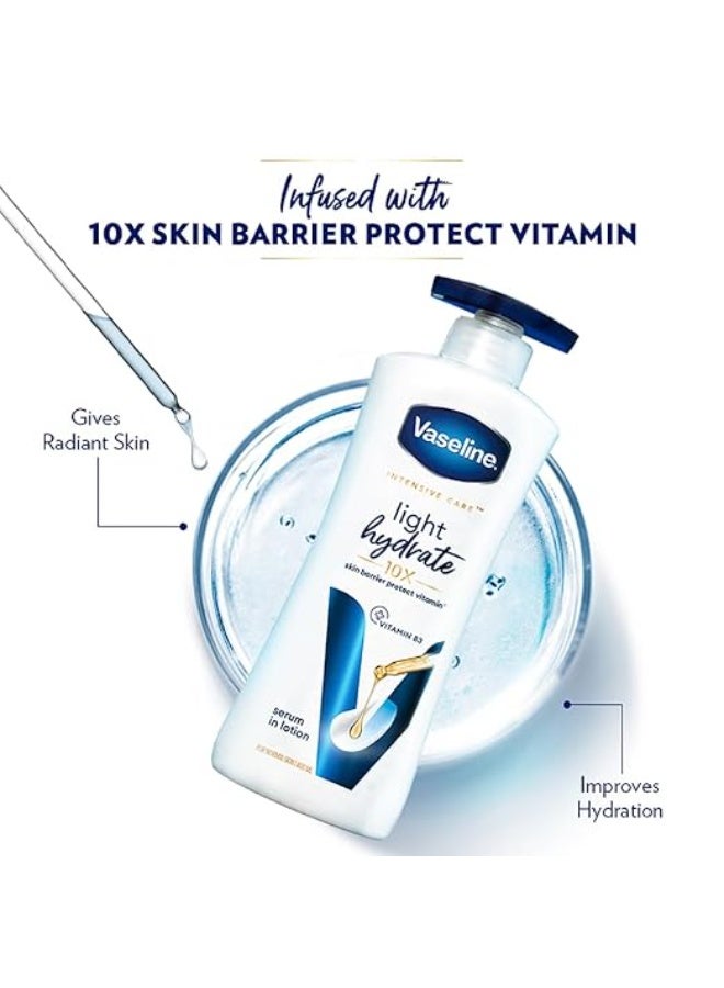 Vaseline Light Hydrate Serum In Lotion, 400 ml | Superlight & Non-Sticky for Hydration Boost - Image 2